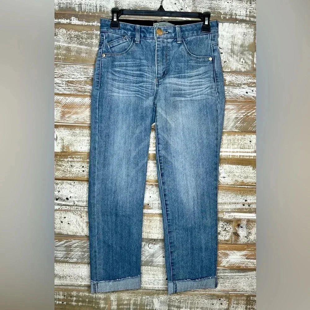 Wit and wisdom women's elastic‎ waist band blue jeans 00